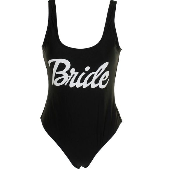 California Waves Other - California Waves Black Bride Graphic One Piece